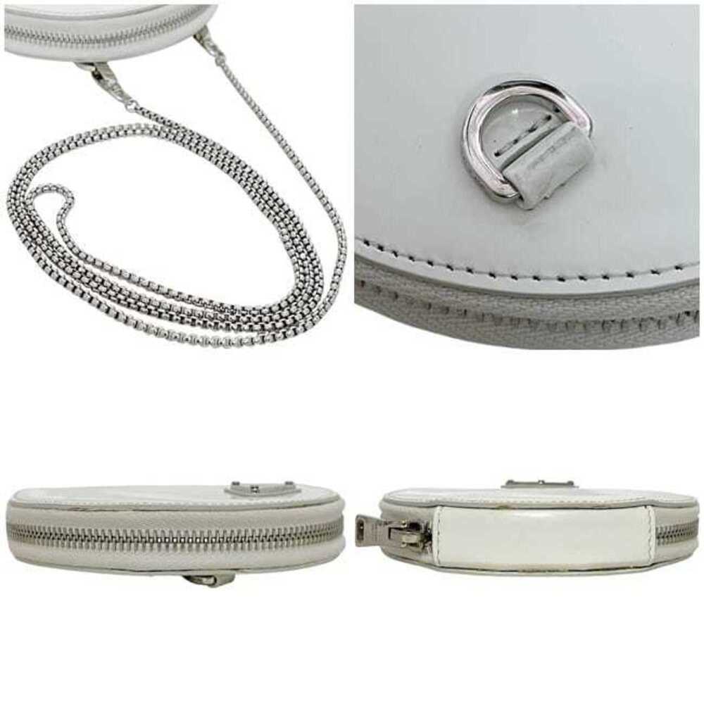 PRADA White Leather Pochette Shoulder Bag - Picture 4 of 11